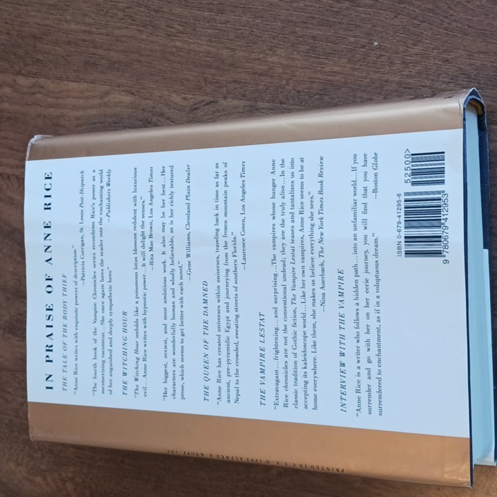 ANNE RICE LASHER RARE FIRST ADDITION HARDCOVER - Picture 7 of 8